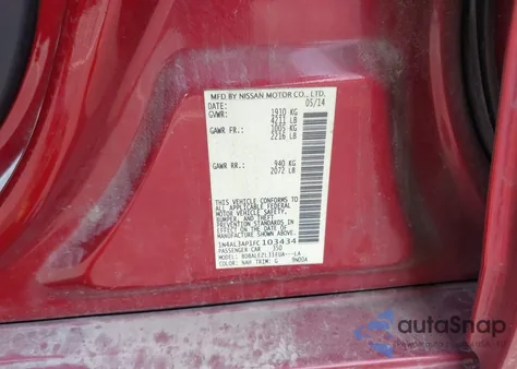 2015 Nissan Altima 2.5 S from USA, damaged, VIN 1N4AL3AP1FC103434
